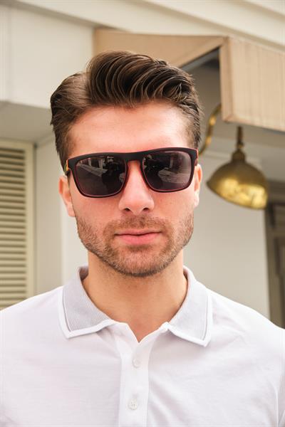 MV9145-2 Kırmızı Detaylı Erkek Güneş Gözlüğü