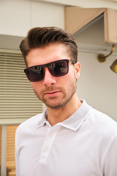 MV9145-2 Kırmızı Detaylı Erkek Güneş Gözlüğü