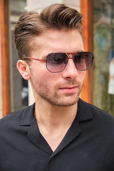 MV00203 Kırmızı Siyah Erkek Güneş Gözlüğü