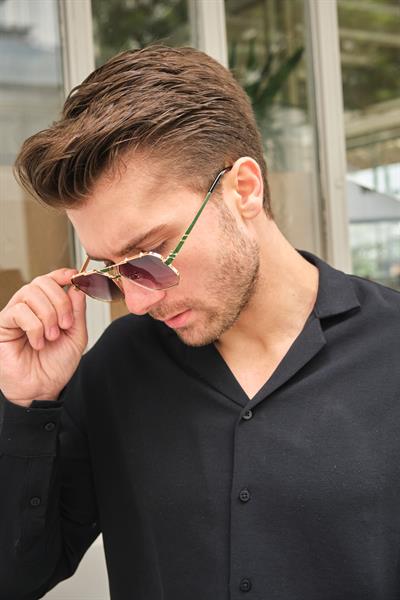 MV00203-2 Sarı Yeşil Erkek Güneş Gözlüğü