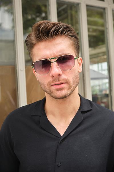 MV00203-2 Sarı Yeşil Erkek Güneş Gözlüğü