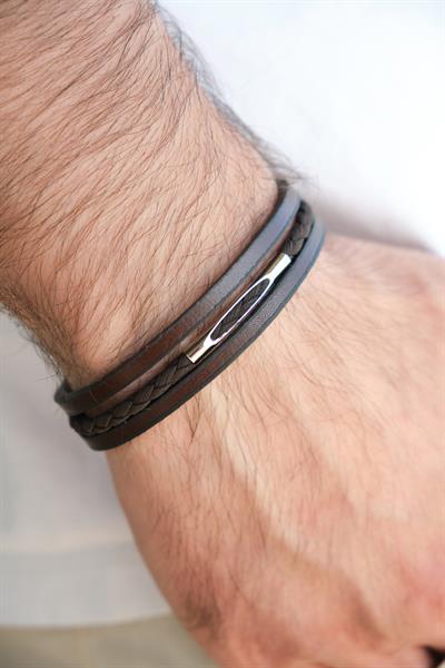 MV01005 Erkek Deri Bileklik