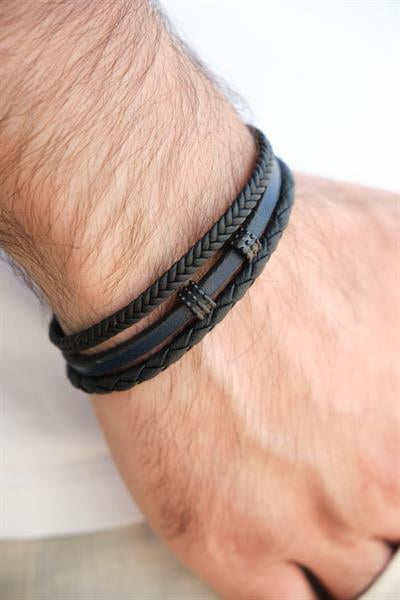 MV01018 Erkek Deri Bileklik