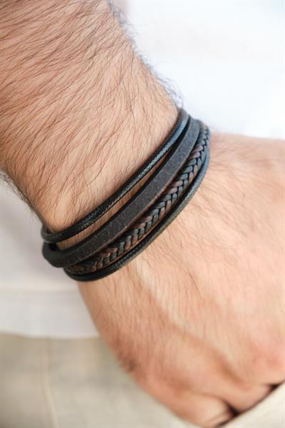 MV01022 Erkek Deri Bileklik