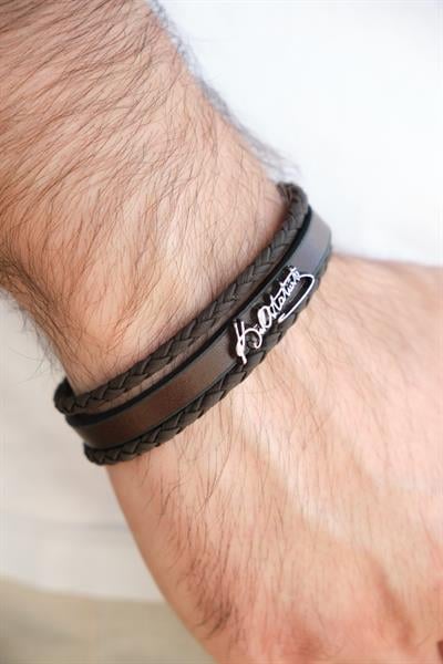 MV01034 Erkek Deri Bileklik