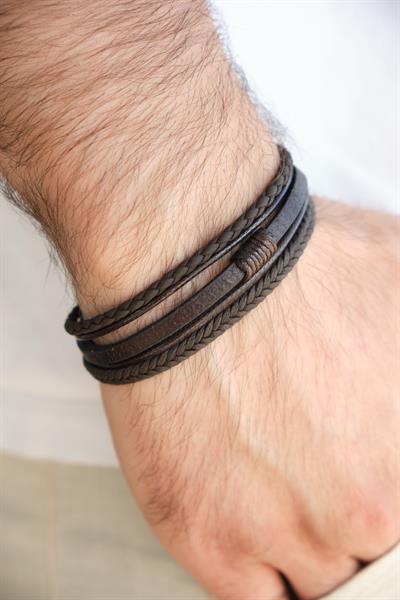 MV01036 Erkek Deri Bileklik