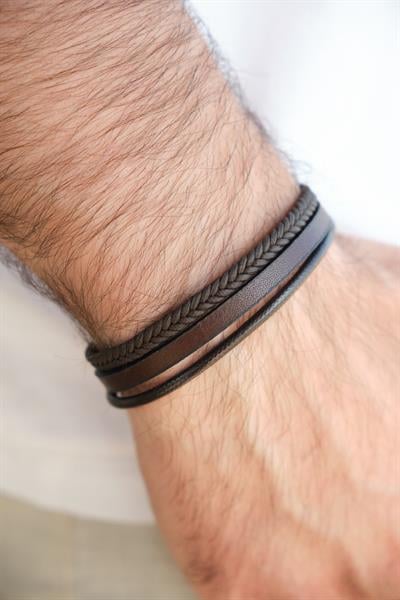 MV01038 Erkek Deri Bileklik