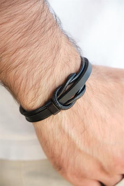 MV01039 Erkek Deri Bileklik