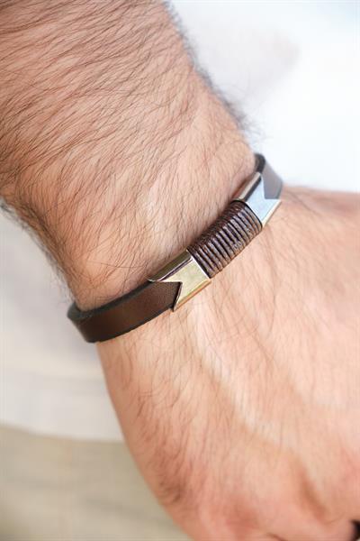 MV01045 Erkek Deri Bileklik