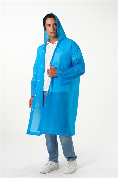 MV090-1 Mavi Su Rüzgar Geçirmez Yağmurluk