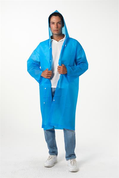 MV090-1 Mavi Su Rüzgar Geçirmez Yağmurluk