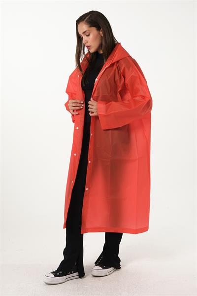 MV090-10 Kırmızı Su Rüzgar Geçirmez Yağmurluk
