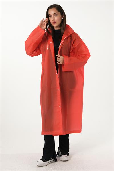 MV090-10 Kırmızı Su Rüzgar Geçirmez Yağmurluk