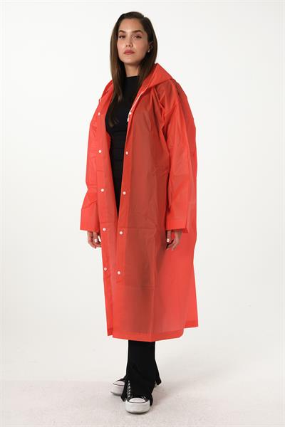 MV090-10 Kırmızı Su Rüzgar Geçirmez Yağmurluk