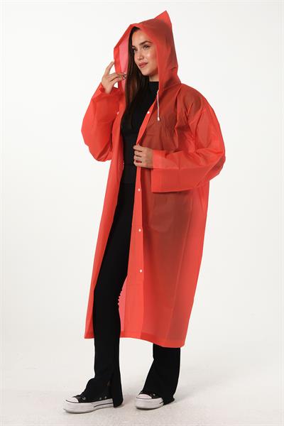 MV090-10 Kırmızı Su Rüzgar Geçirmez Yağmurluk