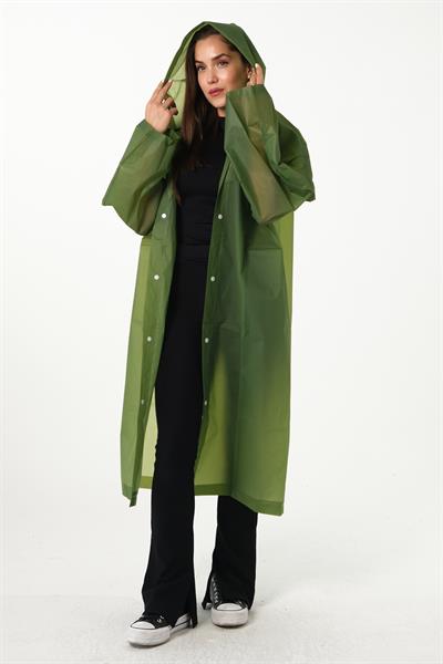 MV090-4 Haki Su Rüzgar Geçirmez Yağmurluk