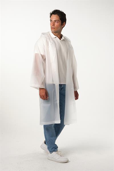 MV090-6 Beyaz Su Rüzgar Geçirmez Yağmurluk