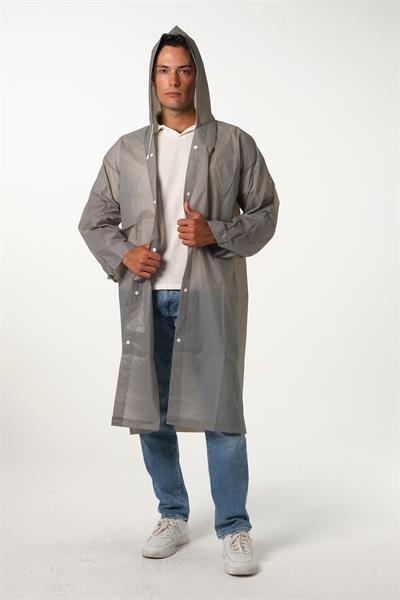 MV090-7 Gri Su Rüzgar Geçirmez Yağmurluk