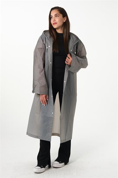 MV090-7 Gri Su Rüzgar Geçirmez Yağmurluk