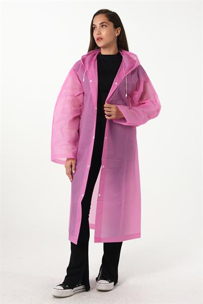 MV090-8 Pembe Su Rüzgar Geçirmez Yağmurluk
