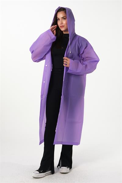 MV090-9 Mor Su Rüzgar Geçirmez Yağmurluk