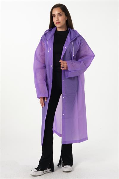 MV090-9 Mor Su Rüzgar Geçirmez Yağmurluk