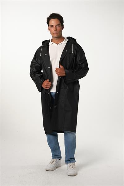 MV090 Siyah Su Rüzgar Geçirmez Yağmurluk