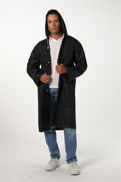 MV090 Siyah Su Rüzgar Geçirmez Yağmurluk