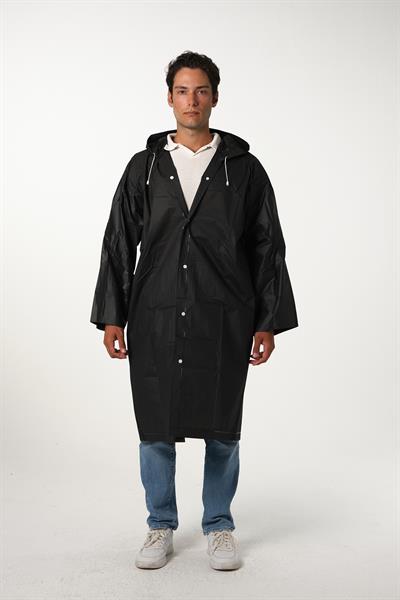 MV090 Siyah Su Rüzgar Geçirmez Yağmurluk