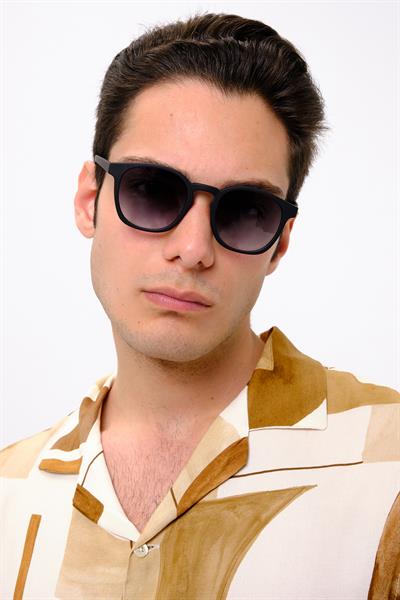 MV10073 Mat Siyah Erkek Güneş Gözlüğü