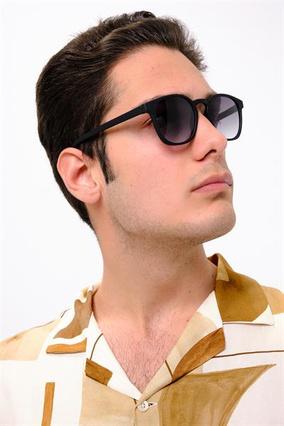 MV10073 Mat Siyah Erkek Güneş Gözlüğü