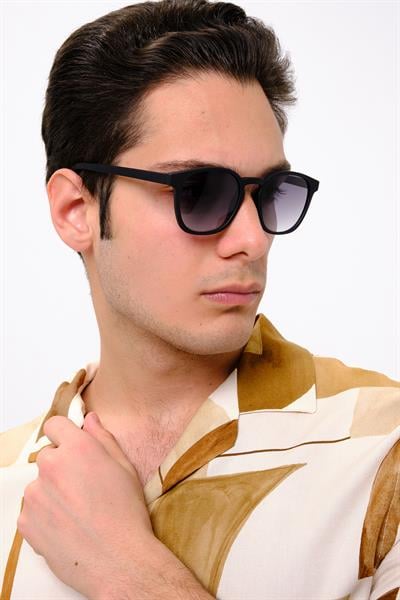 MV10073 Mat Siyah Erkek Güneş Gözlüğü