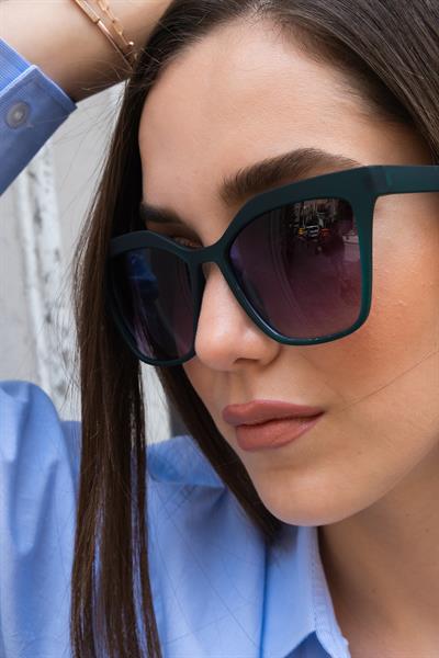 MV10098-2 Mat Yeşil Kadın Güneş Gözlüğü