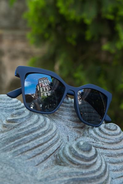 MV10098-3 Mat Lacivert Kadın Güneş Gözlüğü