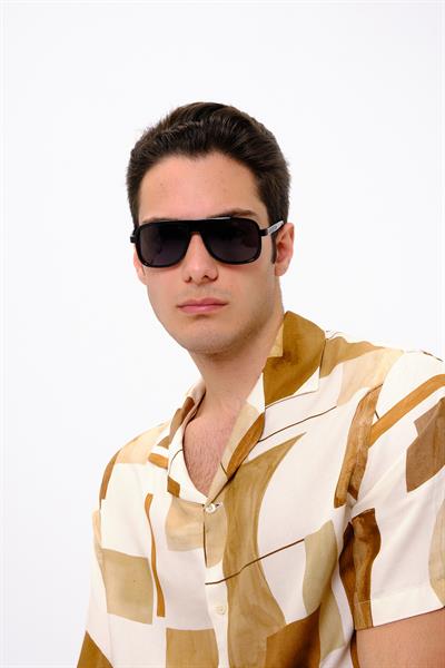 MV10115 Siyah Çerçeve Erkek Güneş Gözlüğü