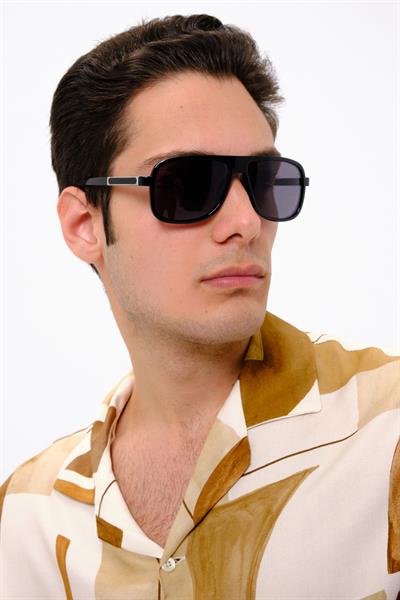 MV10115 Siyah Çerçeve Erkek Güneş Gözlüğü