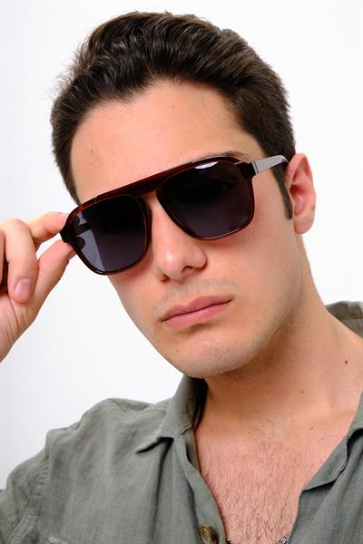 MV10119-2 Kahverengi Erkek Güneş Gözlüğü