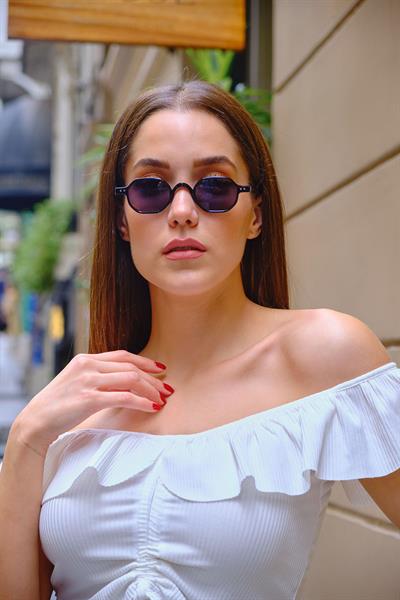 MV1035 Köşeli Siyah Güneş Gözlüğü