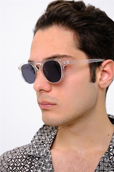 MV1107-1 Şeffaf Siyah Cam Erkek Güneş Gözlüğü