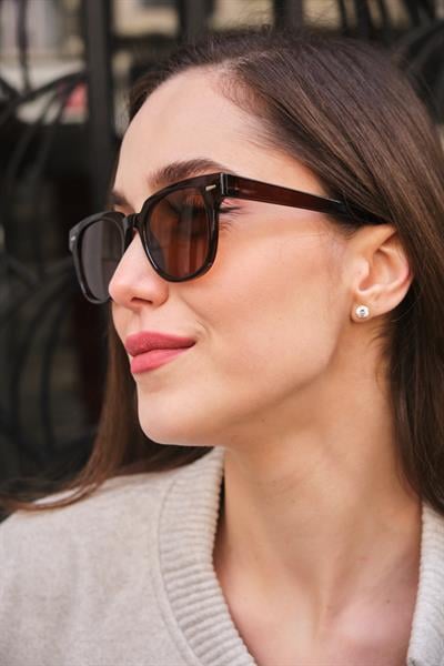 MV13021- Kahverengi Kadın Güneş Gözlüğü