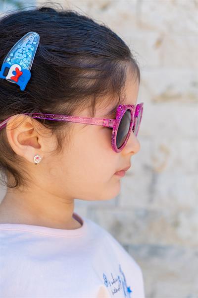 MV141-2 Simli Pembe Uv400 Korumalı Çocuk Güneş Gözlüğü