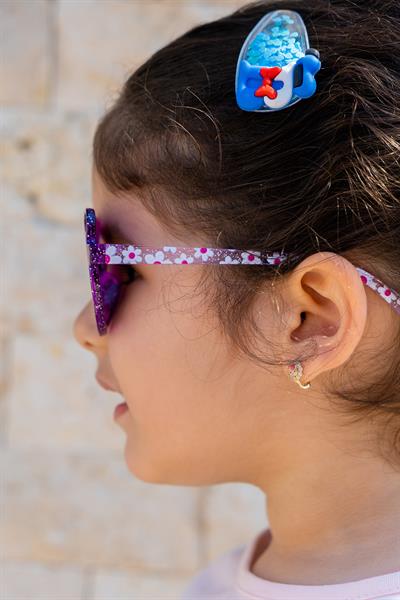 MV141 Simli Mor Uv400 Korumalı Çocuk Güneş Gözlüğü