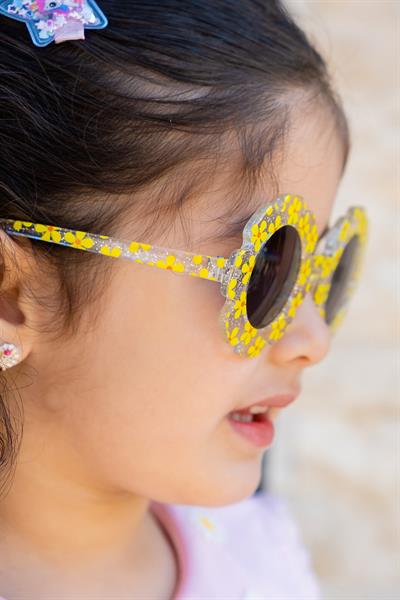 MV142 Sarı Papatya Uv400 Korumalı Çocuk Güneş Gözlüğü