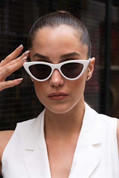 MV18193-3 Beyaz Cat Kadın Güneş Gözlüğü