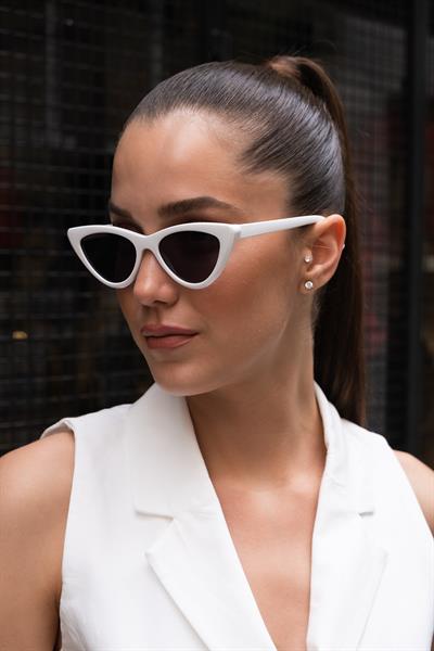 MV18193-3 Beyaz Cat Kadın Güneş Gözlüğü