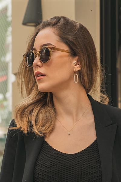 MV19886-2 Oval Yeşil Kadın Güneş Gözlüğü