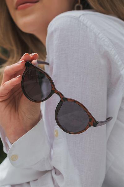 MV19886 Oval Leopar Kadın Güneş Gözlüğü