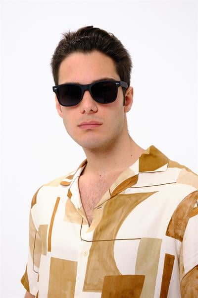MV2011-1 Mat Büyük Wayfarer Erkek Güneş Gözlüğü
