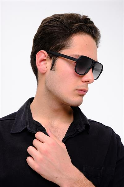 MV2021-1 Mat Siyah Erkek Güneş Gözlüğü