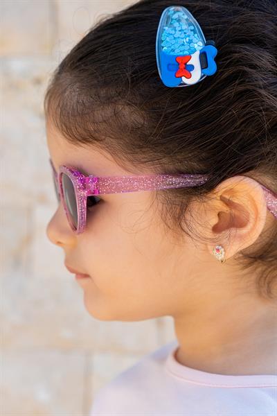 MV21815 Simli Pembe Uv400 Korumalı Çocuk Güneş Gözlüğü